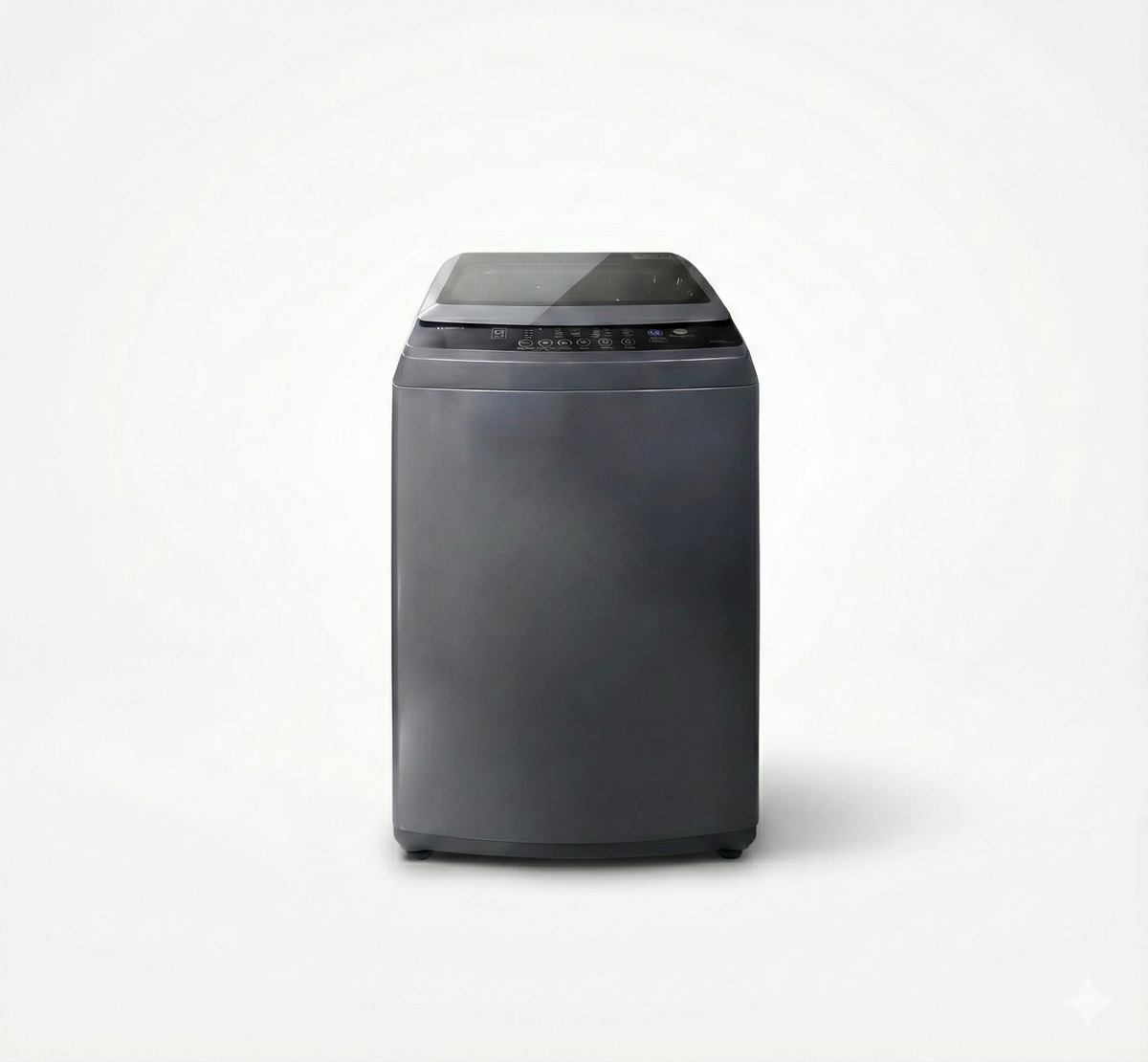 Lavadora automática gris Midea - vista de detalle